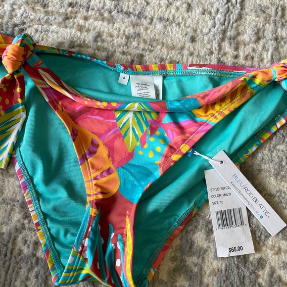 Blue Rod Beattie Side Tie Swim Bottoms - Picture 2 of 5